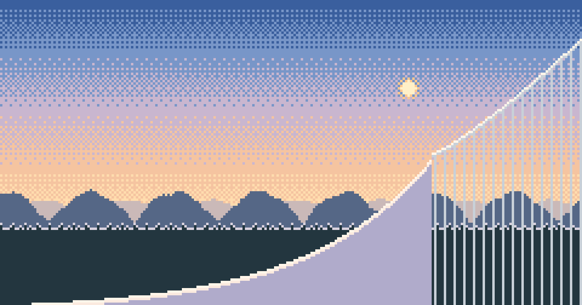 Kuopio ski jumping hill in pixel art – Bubenjump
