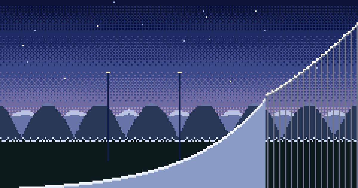 Skisprungschanze Titisee-Neustadt in Pixelgrafik – Bubenjump